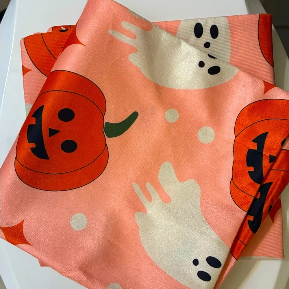 Pink Halloween Pillow Covers 18x18 Set of 2 Cute Ghost Pumpkin scary theme home